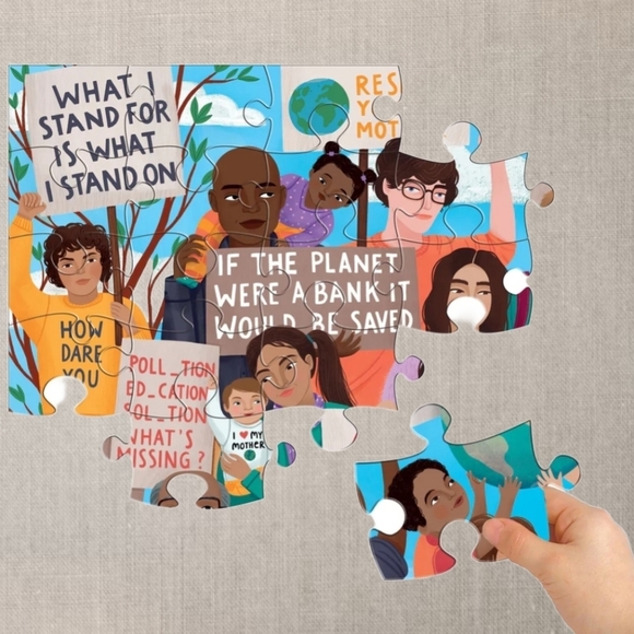 Climate March! 100 Piece Puzzle - Picture 4 of 6